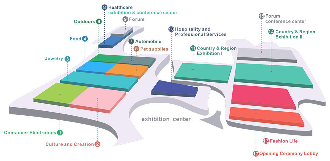 2021中国国際消費財博覧会　会場レイアウトプラン